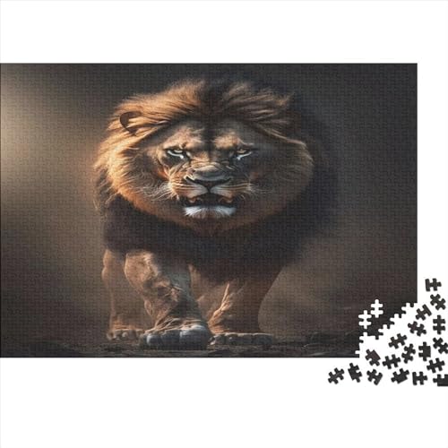 Lion Puzzle 500 Teile,Animal Puzzle Für Erwachsene, Impossible Puzzle,Puzzle Farbenfrohes Legespiel,uzzle Farbenfrohes Legespiel 500pcs (52x38cm) von ToeTs
