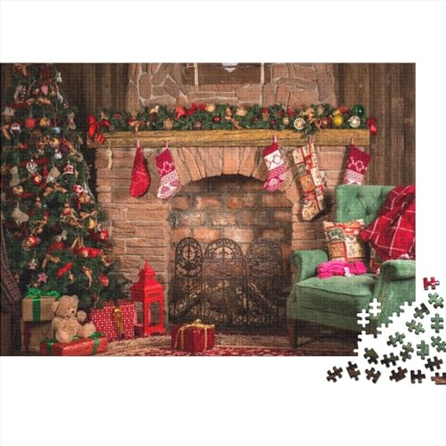 Merry Christmas Puzzle 1000 Teile, Puzzle Für Erwachsene, Impossible Puzzle,Puzzle Farbenfrohes Legespiel,uzzle Farbenfrohes Legespiel 1000pcs (75x50cm) von ToeTs