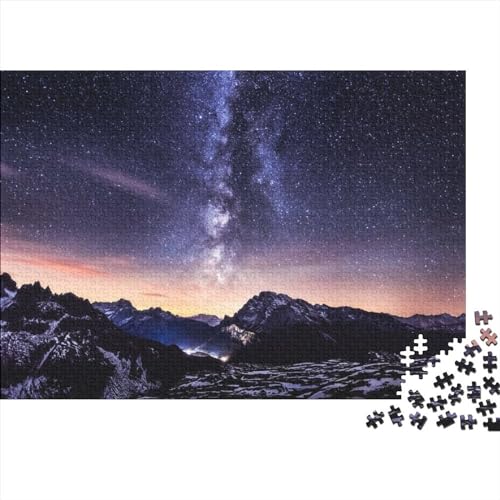 Night Sky Galaxy 1000 Puzzleteile Für Erwachsene Beautiful Galaxy Puzzle Erwachsene Puzzles Geschenke 1000pcs (75x50cm) von ToeTs