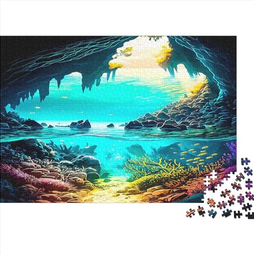 Ocean Entrance Puzzles 1000 Teile | Puzzle Für Erwachsene | Ocean Puzzle | Bunt Kunst Abstrakt Puzzle 1000pcs (75x50cm) von ToeTs