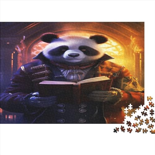 Pandas Reading Books Puzzle 300 Teile,Protecting Animals Puzzle Für Erwachsene, Impossible Puzzle,Puzzle Farbenfrohes Legespiel,uzzle Farbenfrohes Legespiel 300pcs (40x28cm) von ToeTs