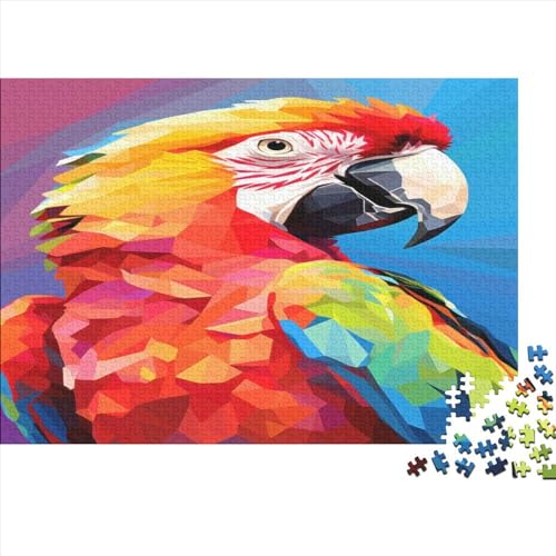 Parrot Painting Puzzles 500 Teile,Puzzle Für Erwachsene, Animal Puzzle, Geschicklichkeitsspiel Für Die Ganze Familie,Puzzle Farbenfrohes 500pcs (52x38cm) von ToeTs
