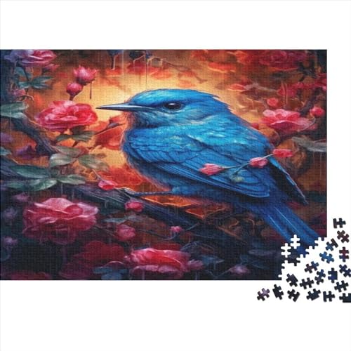 Peak Bird and Rose 1000 Puzzleteile Für Erwachsene Animal Puzzle Erwachsene Puzzles Geschenke 1000pcs (75x50cm) von ToeTs