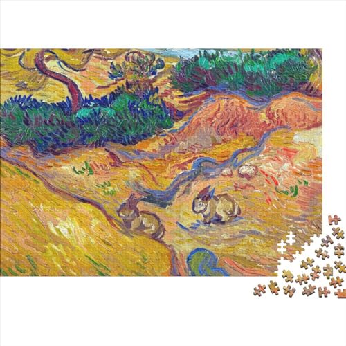 The Scenery of Rabbits Puzzle 1000 Teile,Paintings Puzzle Für Erwachsene, Impossible Puzzle,Puzzle Farbenfrohes Legespiel,uzzle Farbenfrohes Legespiel 1000pcs (75x50cm) von ToeTs