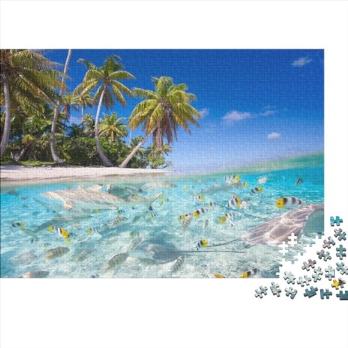 Tropical Island 300 Puzzleteile Für Erwachsene Ocean Puzzle Erwachsene Puzzles Geschenke 300pcs (40x28cm) von ToeTs