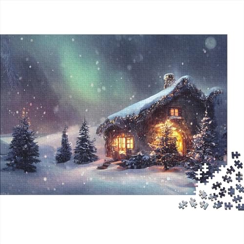 Winter Snow Wonderland 500 Puzzleteile Für Erwachsene Romantic Winter Puzzle Erwachsene Puzzles Geschenke 500pcs (52x38cm) von ToeTs