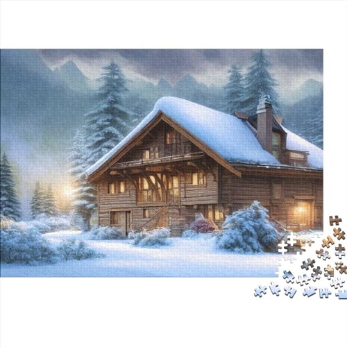 Winter Snow Wonderland Puzzle 1000 Teile Erwachsene Romantic Winter Puzzle Puzzles Für Erwachsene Klassische Puzzles 1000 Teile Erwachsene 1000pcs (75x50cm) von ToeTs