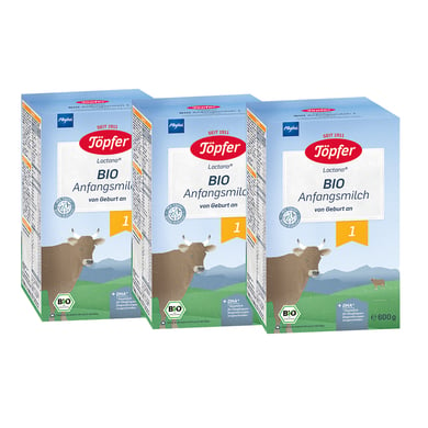 Töpfer Anfangsmilch 1 Bio 3x 600g ab der Geburt von Töpfer