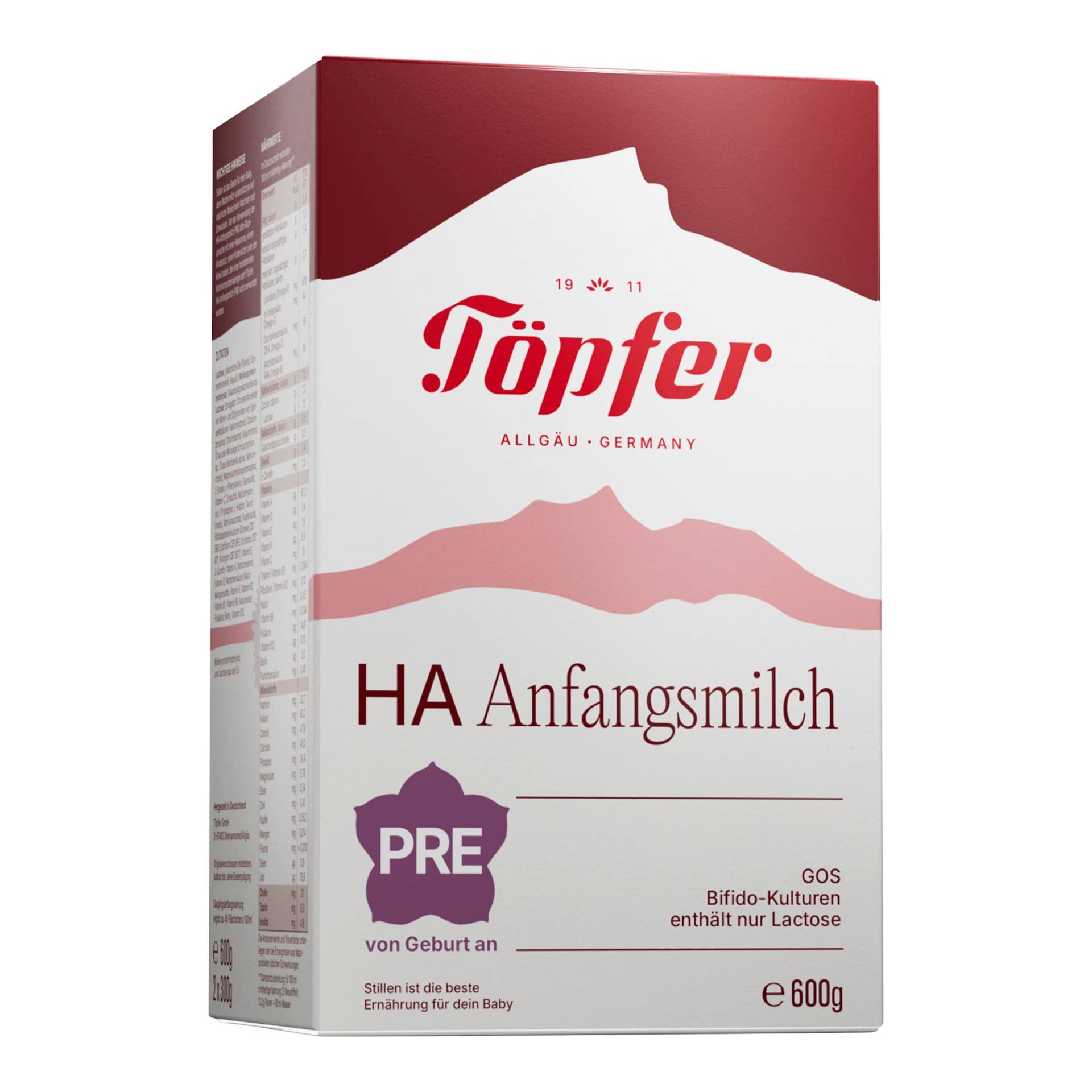 Töpfer Anfangsmilch HA Pre, 600g Töpfer Anfangsmilch HA Pre, 600g von Töpfer