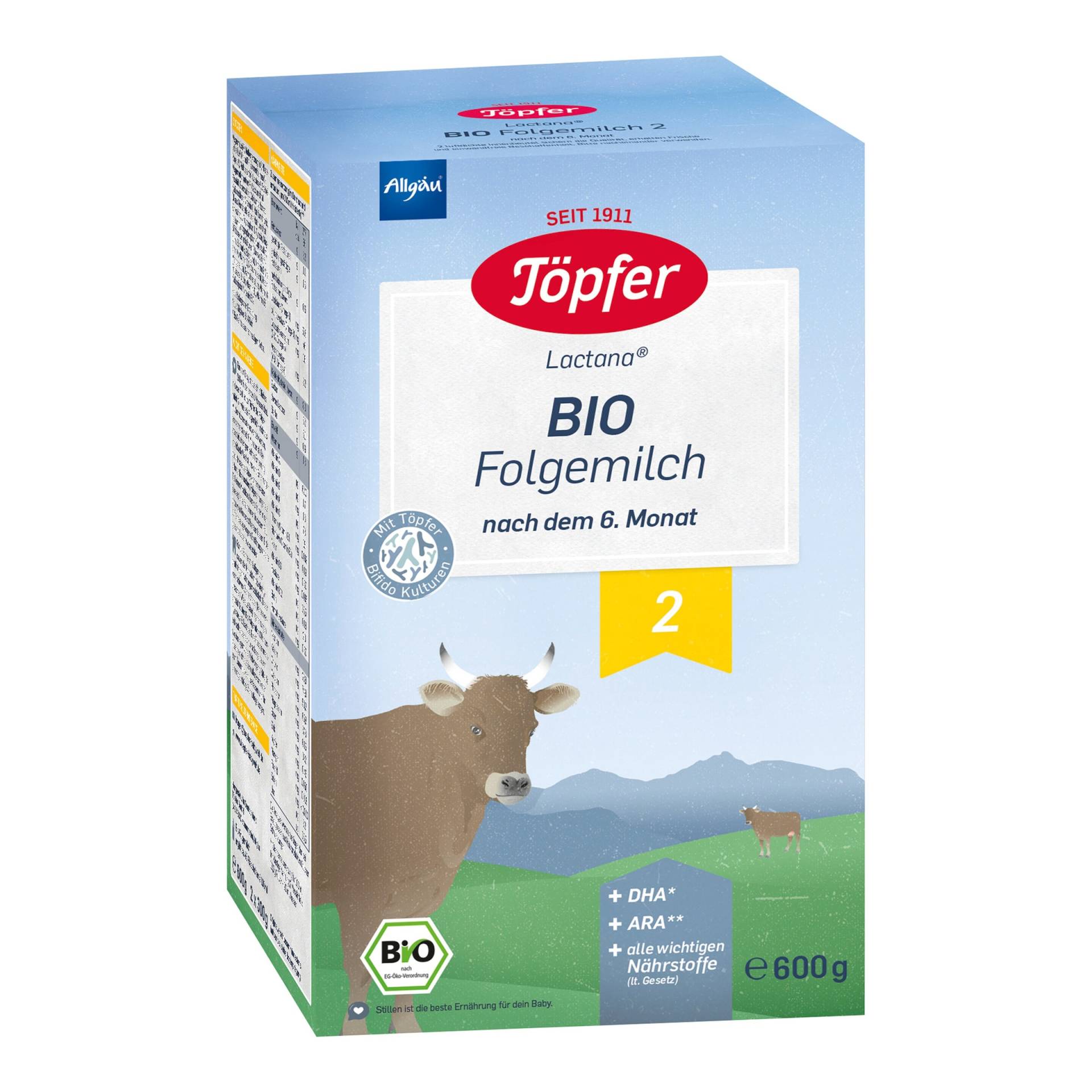 Töpfer Bio Folgemilch 2, 600g von Töpfer