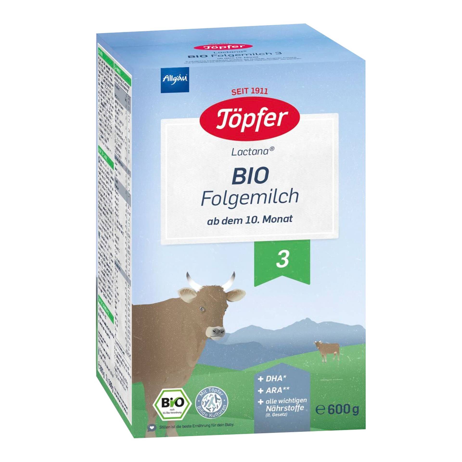 Töpfer Bio Folgemilch 3, 600g von Töpfer