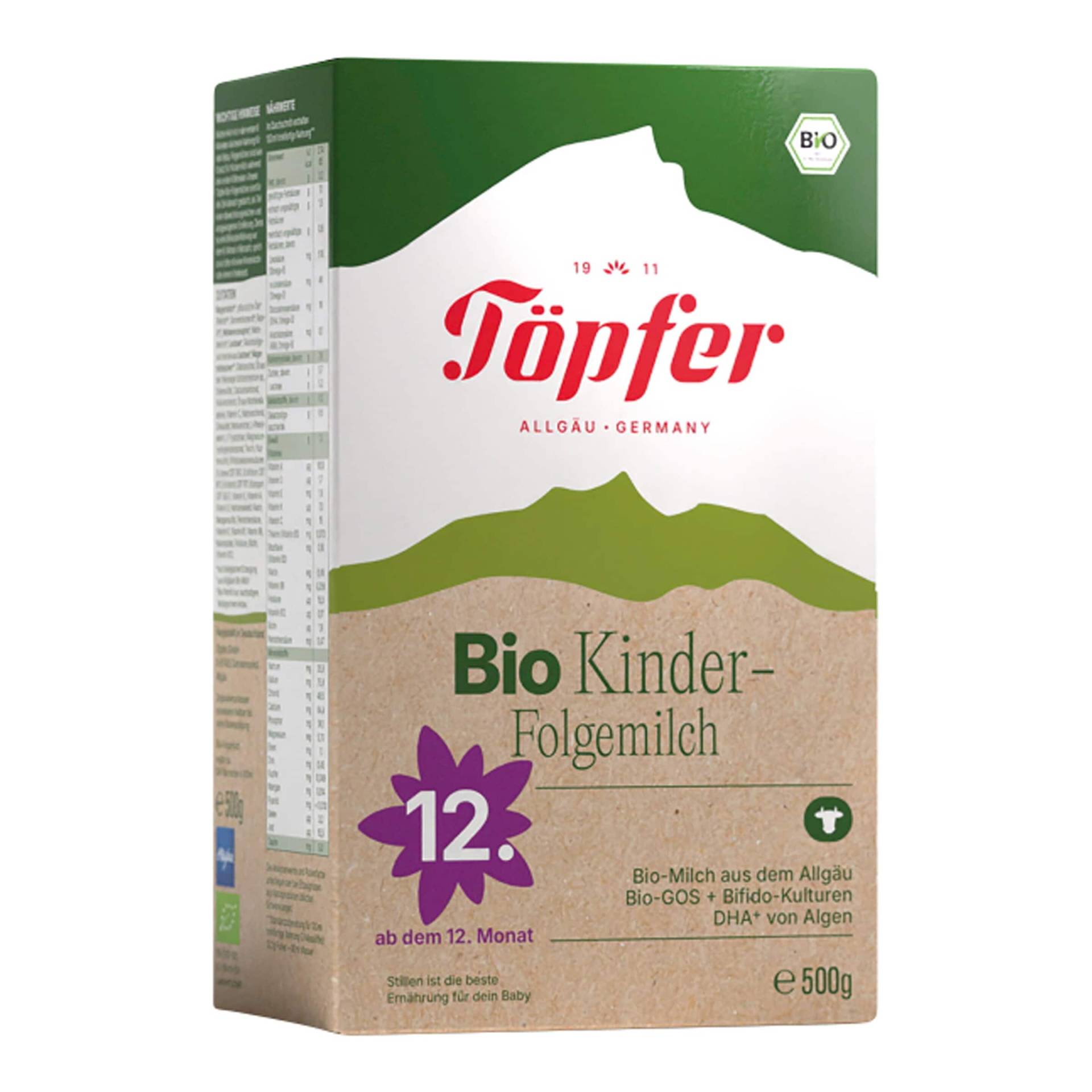 Töpfer Bio Kinder-Folgemilch, 500g Töpfer Bio Kinder-Folgemilch, 500g von Töpfer