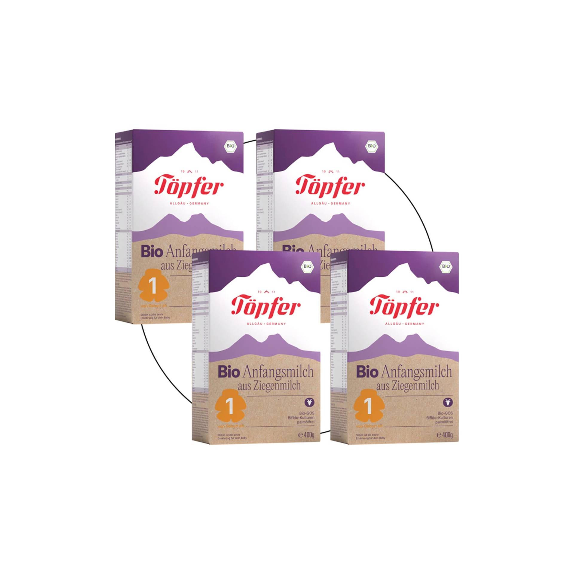 Töpfer Bundle 4er Pack Bio Anfangsmilch Ziege 1 Töpfer Bundle 4er Pack Bio Anfangsmilch Ziege 1 von Töpfer