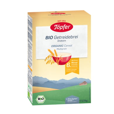 Töpfer Getreidebrei Bio Dreikorn 175 g nach dem 6. Monat von Töpfer