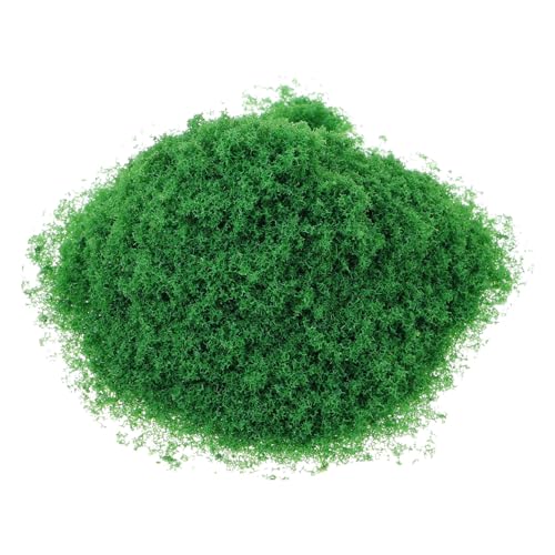 Tofficu 1 Sandtischbaumpulver Zugmodell Gras Beflockungspulver Gras-Dressing-streuung Modellbaumaterialien Miniaturen Modellzubehör Grasstreuung Künstliches Moospulver Plastik Green von Tofficu