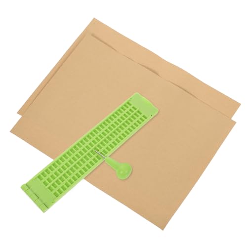 Tofficu 1 Satz Braille-Tafel Planke Braille-Bücher Braille schreibtafel Braille-Schreibtafel schreibpapier Braille-Schreibplatte aus Kunststoff Braille-Schreibplatte für Blinde Plastik von Tofficu