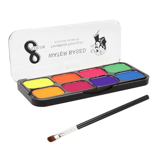 Tofficu 1 Satz Gesichtsbemalung Gesichts-körper Schminkkasten Gesichtsfarbe Für Halloween-Make-up Schminkfarbe Gesichts-Make-up-Pinsel Öl-Make-up-Palette Farbe Auf Wasserbasis von Tofficu