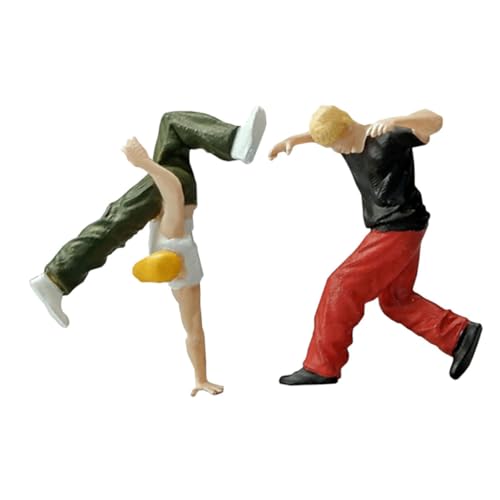 Tofficu 1 Satz Miniatur Hip Hop Modell Sandtisch Dekoration Hiphop Tänzer Figur Dekoration Sandtisch Männliche Figur Sandtisch Requisite Mini Männliche Figur Hiphop Männer von Tofficu