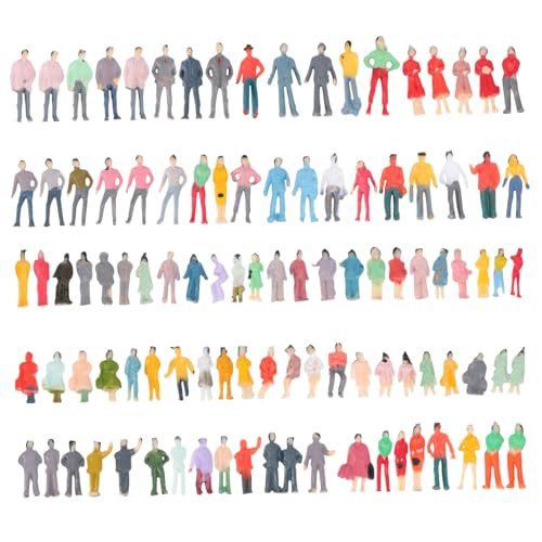 Tofficu 100 Stück Miniatur Figuren Maßstab Bunte Modelle für Tischdekoration Puppenhaus Wohnkultur Büro Cafés Party Zubehör Tofficu 100 Stück Miniatur Figuren Maßstab Bunte Modelle für Tischdekoration Puppenhaus Wohnkultur Büro Cafés Party Zubehör von Tofficu