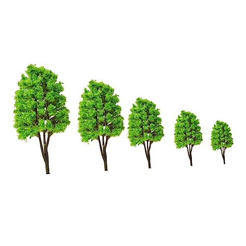 Tofficu 10st Kleine Baum Modelle Künstliche Mini-bäume Sandtisch Baumschmuck Mini-dekor Palmendekorationen Lebensechter Baumschmuck Sandtisch Landschaftsdekor Landschaftsbaum Green Plastik von Tofficu