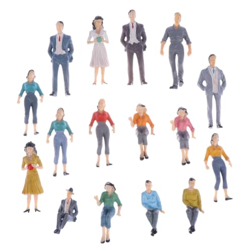 Tofficu 16 Stück Teiliges Bunte Miniatur Figuren für Puppenhaus Dekoration Realistische Landschafts und Architekturmodelle Detailreiche Kunststoff Menschen für Modellbau Zufällige Farbe Tofficu 16 Stück Teiliges Bunte Miniatur Figuren für Puppenhaus Dekoration Realistische Landschafts und Architekturmodelle Detailreiche Kunststoff Menschen für Modellbau Zufällige Farbe von Tofficu