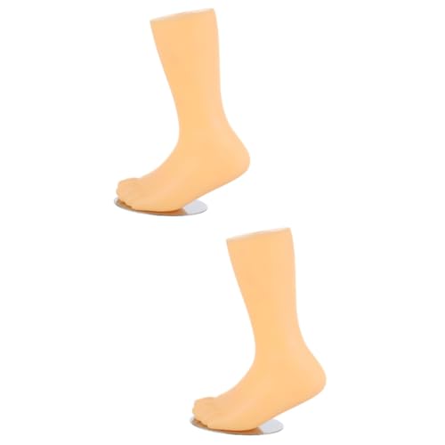 Tofficu 2 STK Kinderfußmodell Anzeige von Kinderschuhen im Einzelhandel Booties Zeigen Fuß Magnetischer Sockenhalter Sockenpräsentation sockenschuhe Sockenhalter aus Kunststoff pe Beige von Tofficu