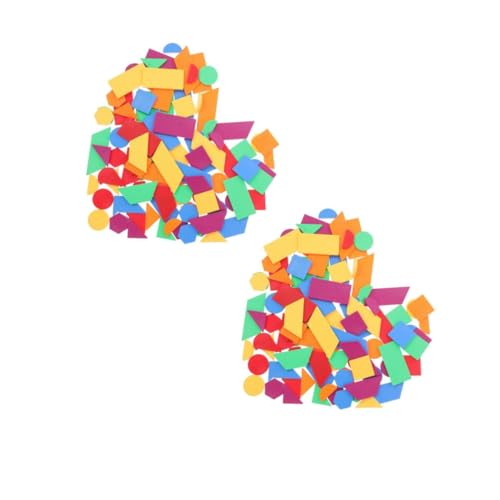 Tofficu 2 Sätze 2 Sätze Geometrisches Puzzleteil Puzzle Lernspielzeug Puzzle Für Puzzle Für Geometrische Form Puzzle 96 Stück X 2 96 Stück * 2 von Tofficu