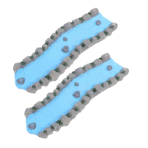 Tofficu 2stücke Miniatur Wasserlauf Für Feengarten Dekoration Resin Stream Für Puppenhaus Sandtisch Landschaft DIY Miniatur Scenery Wasser-Feature Für Kreative Projekte Tofficu 2stücke Miniatur Wasserlauf Für Feengarten Dekoration Resin Stream Für Puppenhaus Sandtisch Landschaft DIY Miniatur Scenery Wasser-Feature Für Kreative Projekte von Tofficu