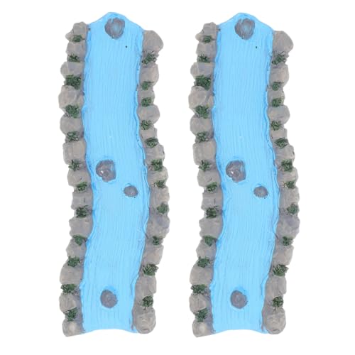 Tofficu 2stücke Miniatur Wasserfluss Für Feengarten Dekoration Harz Bach Für Puppenhaus Landschaft Sandtisch Wasserelement Für Miniatur Szenenlayout Und Home Dekoration Tofficu 2stücke Miniatur Wasserfluss Für Feengarten Dekoration Harz Bach Für Puppenhaus Landschaft Sandtisch Wasserelement Für Miniatur Szenenlayout Und Home Dekoration von Tofficu