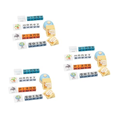 Tofficu 3 Sets Englisch Kleinkind Puzzle Kinderpuzzles Für Kleinkinder Puzzles Für Kleinkinder Kinderspielzeug Kinderpuzzles Buchstabenpuzzle Lernspiele Alphabet Lernspielzeug Papier von Tofficu