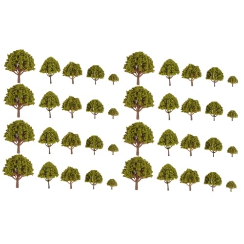 Tofficu 2sets Modell Bäume Und Sträucher Landschaft Landschaft Bäume Grün Mini Bäume 3cm-8cm Pack 20 Stücke * 2 von Tofficu