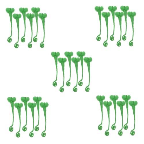 Tofficu 5 Sätze 5 Sets Handspaß Haar Accessoires Niedliche Sprossen Clips Sojasprossen Haarnadel Kleine Grasspangen DIY Haarspangen Häkel Blattsprossen Bohnensprossen 6 Stück * 5 von Tofficu