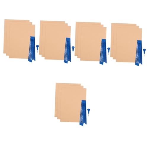 Tofficu 5 Sets Braille Tafel Braille Zubehör Robuste Braille Schreibtafel Braille Schreibtafel Und Stylus Set Braille Tafel Und Stylus Kunststoff Braille Schreibtafel Braille Platte von Tofficu