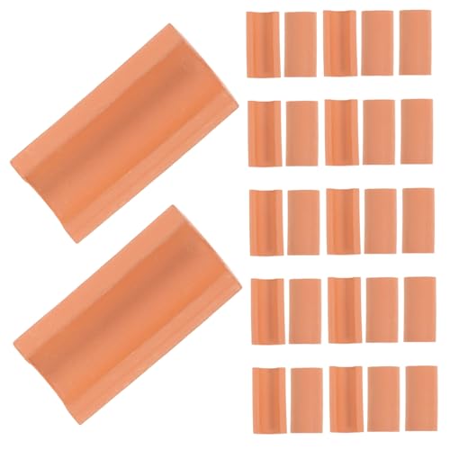 Tofficu 50 Stück Miniatur Dachziegel Modellziegel für DIY Gartenbedachung Miniatur Backsteine für Puppenhaus Dekoration Langlebig Realistisch für Modellbau und Gartengestaltung Tofficu 50 Stück Miniatur Dachziegel Modellziegel für DIY Gartenbedachung Miniatur Backsteine für Puppenhaus Dekoration Langlebig Realistisch für Modellbau und Gartengestaltung von Tofficu