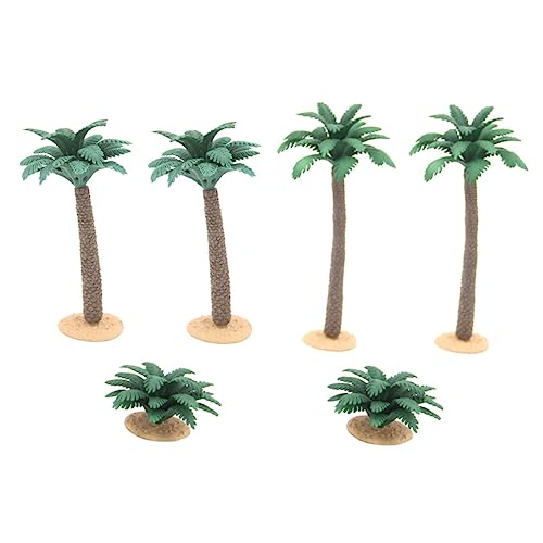 Tofficu 6St Mikrolandschaftsbäume gefälschte Baumdekoration Miniatur Baum Miniatur Baummodell kunstpflanze kunstplflanze Sandtischverzierung Simulation von Baum und PVC Green von Tofficu