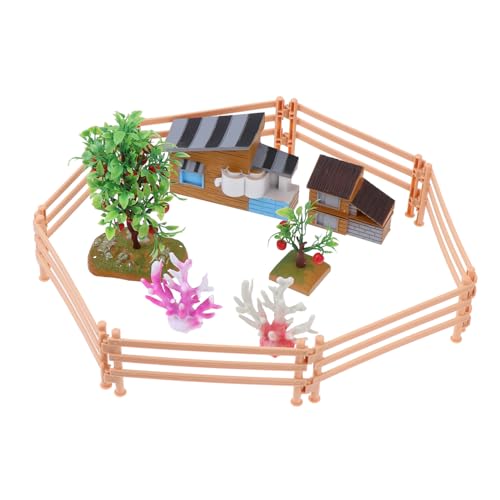 Tofficu Miniatur Bauernhof Modell mit Haus Obstbäumen Wasserpflanzen und Zaun Pädagogisches für Kreative Rollenspiele und Tischdekoration Geeignet als und Lernspielzeug Tofficu Miniatur Bauernhof Modell mit Haus Obstbäumen Wasserpflanzen und Zaun Pädagogisches für Kreative Rollenspiele und Tischdekoration Geeignet als und Lernspielzeug von Tofficu