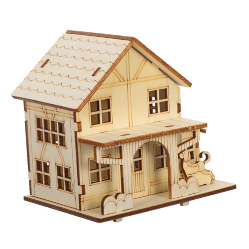 Tofficu Miniatur Holzhaus Bausatz mit LED Licht Robustes Puzzle DIY Cabin Kit aus Natürlichem Holz für Kreative Bastelprojekte Familienaktivitäten und Räumliche Lernförderung Tofficu Miniatur Holzhaus Bausatz mit LED Licht Robustes Puzzle DIY Cabin Kit aus Natürlichem Holz für Kreative Bastelprojekte Familienaktivitäten und Räumliche Lernförderung von Tofficu