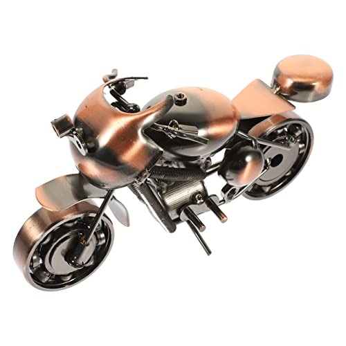 Tofficu Modell Aus Bronze Deko Figur Für ännerzimmer Bücherregal Ornament Ideales Für Motorradliebhaber Und Geburtstagsgeschenke von Tofficu