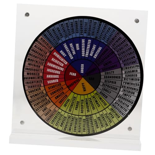 Tofficu Raddiagramm Für Psychische Gesundheit Rad Der Gefühle Artikel Zur Angstlinderung Rad Der Sozialen Arbeit Zappelt Tür Vinyl-Emotion-Aufkleber Emotionsrad Acryl von Tofficu