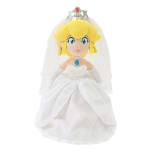 Nintendo Together+ – Plüschtier Mario Odyssey – Pfirsich im Hochzeitsoutfit mit Schachtel 40 cm von Together Plus