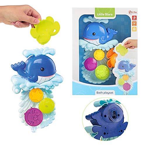 LITTLE STARS Water Mill+Suction Cup-Baby Bath Toy ohne Badespielzeug, Mehrfarbig (71222A) von Toi-Toys