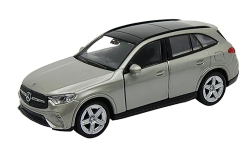 Mercedes-Benz GLC 12cm Modellauto aus Metall Modell Auto mit Rückzugmotor Spielzeugauto Welly 25 (Grau-Metallic) von Toi-Toys