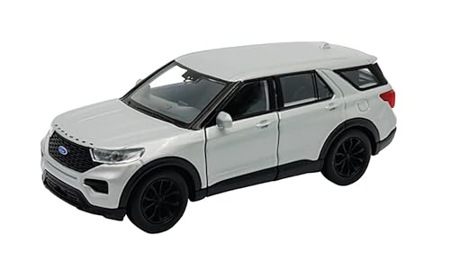 Toi-Toys Ford Explorer 2023 Modellauto 11,8cm Metall Modell Auto mit Rückzugmotor Spielzeugauto 87 (Silber-Metallic) von Toi-Toys