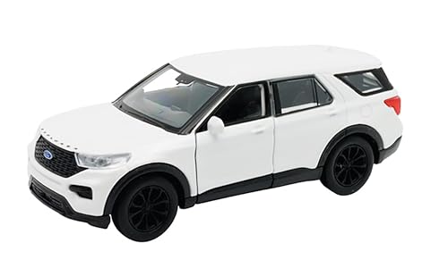 Toi-Toys Ford Explorer 2023 Modellauto 11,8cm Metall Modell Auto mit Rückzugmotor Spielzeugauto 87 (Weiss-Metallic) von Toi-Toys