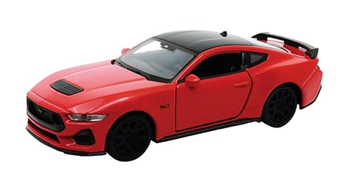 Toi-Toys Ford Mustang GT 2024 12cm Modellauto Metall Modell Auto Spielzeugauto 87 (Rot) von Toi-Toys