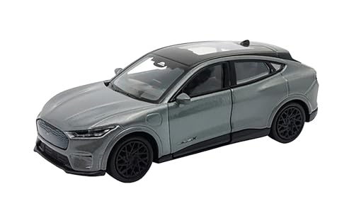 Toi-Toys Ford Mustang Mache GT 2023 12cm Modellauto Metall Modell Auto Spielzeugauto 63 (Grau-Metallic) von Toi-Toys