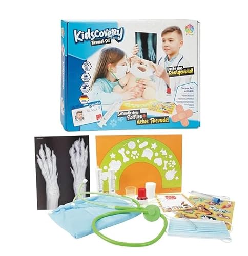 Toi-Toys Lernspiel für Kinder Experiment Tierarzt Kidscovery Experimentierset Tierarzt-Set von Toi-Toys