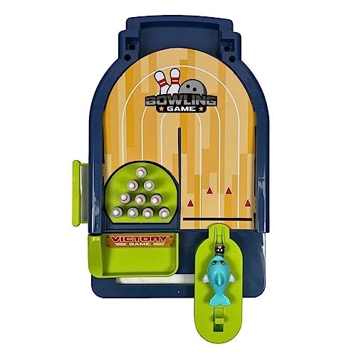 Toi-Toys Mini Tisch Bowling Spielzeug mit 10 Pins und Bällen von Toi-Toys