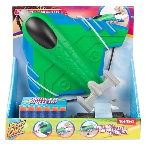 Toi-Toys Play Out Vliegtuig Shooter met 16 Foam Pijlen von Toi-Toys