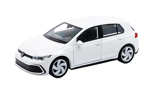 Toi-Toys Volkswagen Golf 8 GTI Metall Modellauto VW Modell Auto Spielzeugauto 4-Varianten 49 (Weiss-Metallic) von Toi-Toys